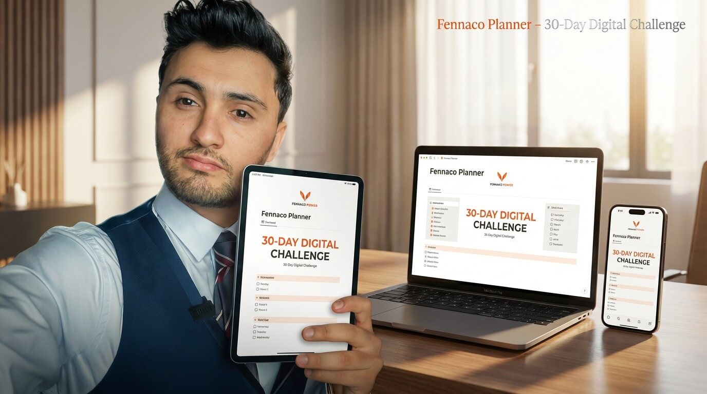 Fennaco Planner | تحدي 30 يومًا لتحقيق أهدافك بشكل أسرع – النسخة الرقمية (+ برنامج تدريب مجاني ) - Image 3