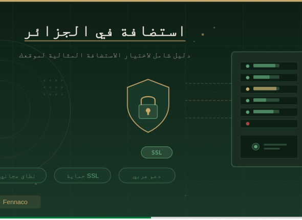 استضافة مواقع في الجزائر – خدمة احترافية وآمنة